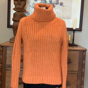 Banana Republic Cozy Orange Turtleneck Sweater